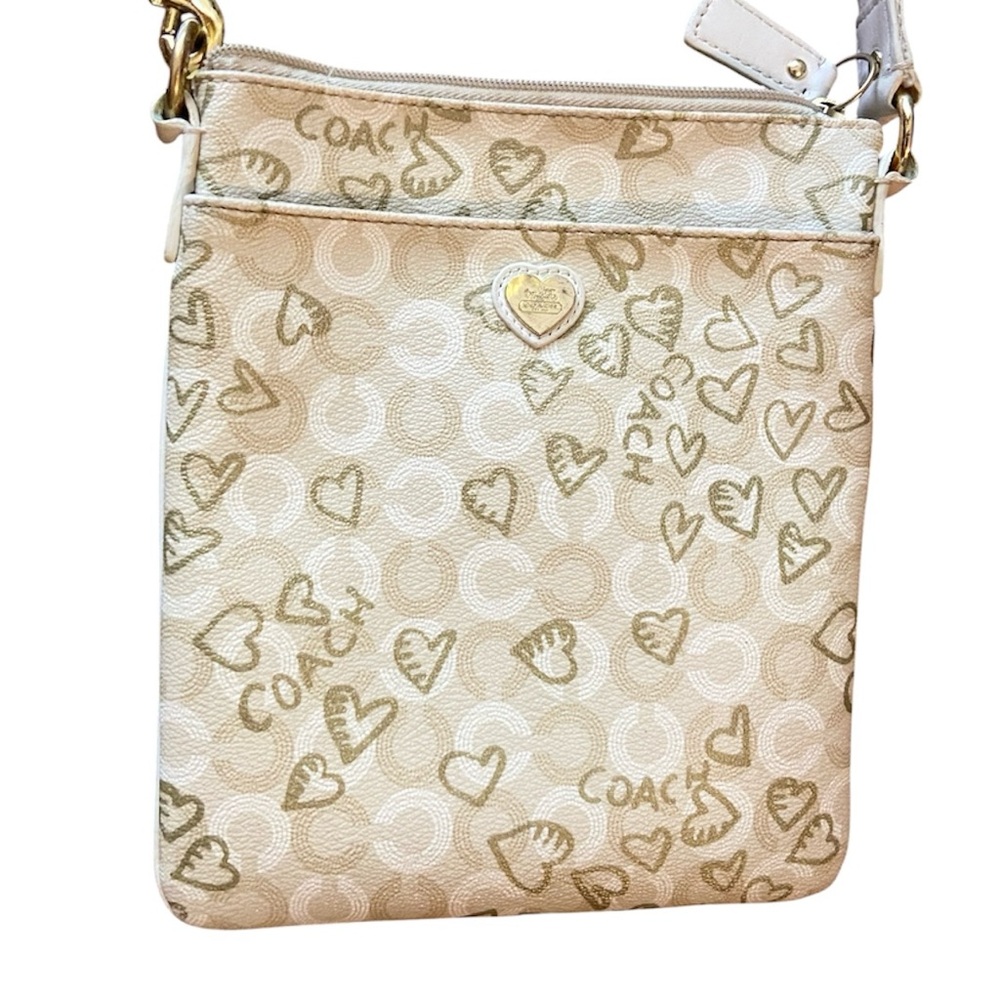 Coach Heart Print Crossbody Bag - Picture 2 of 7